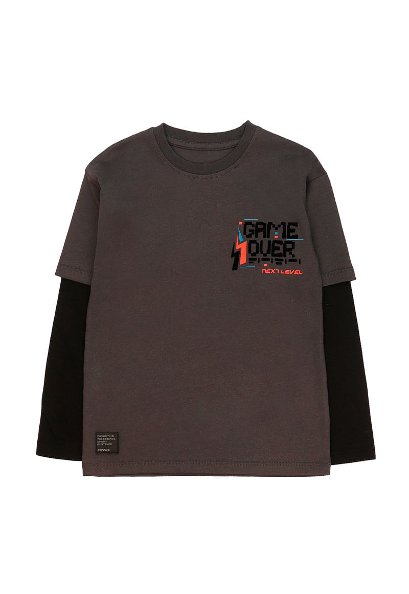 Polera Niño Grafito