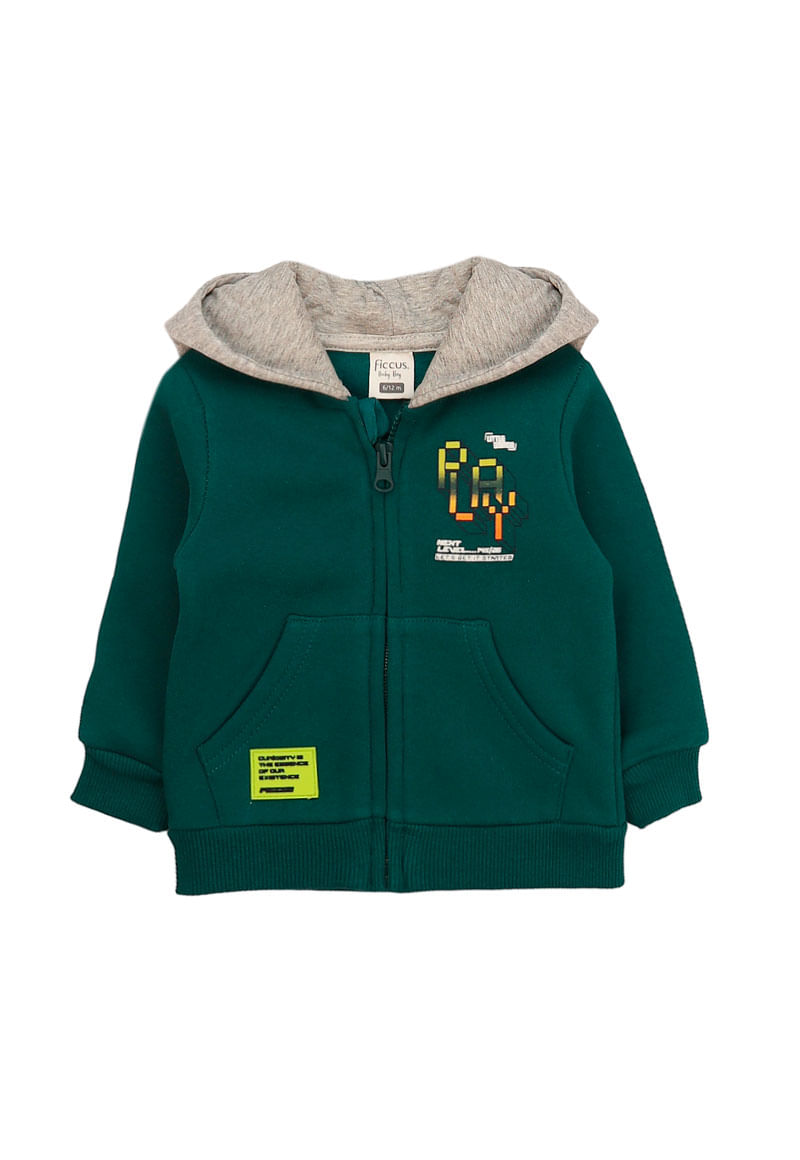 Polerón verde de bebé niño