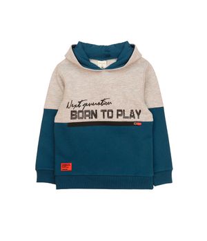 Polerón Niño Gris Melange