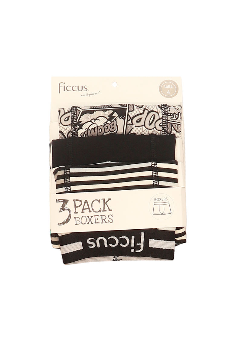 Boxer Niño Pack 3 Colores
