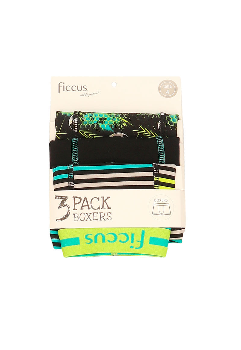 Boxer Niño Pack 3 Colores