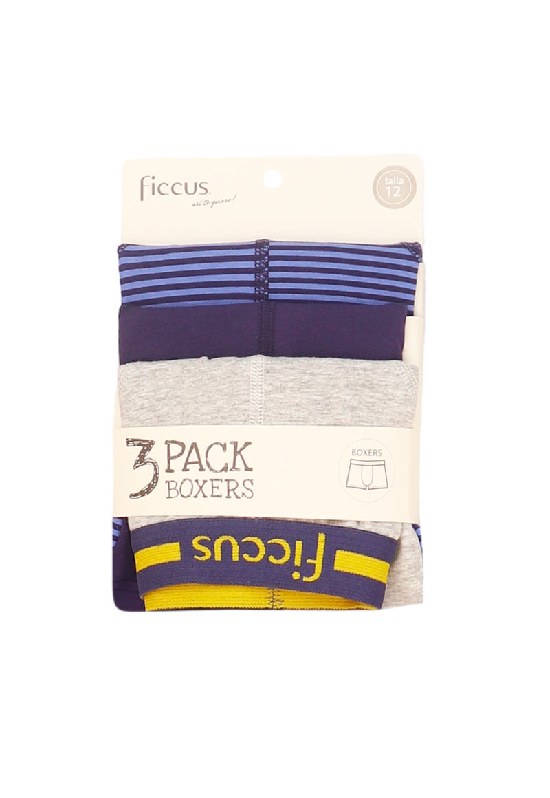 Boxer Niño Pack 3 Colores