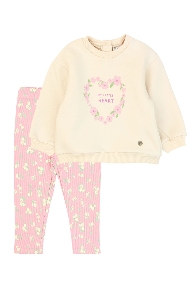 Conjunto Niña Beige