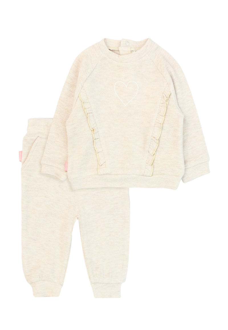 Conjunto Niña Beige