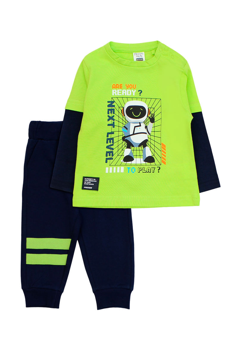 Conjunto Niño Verde Limon