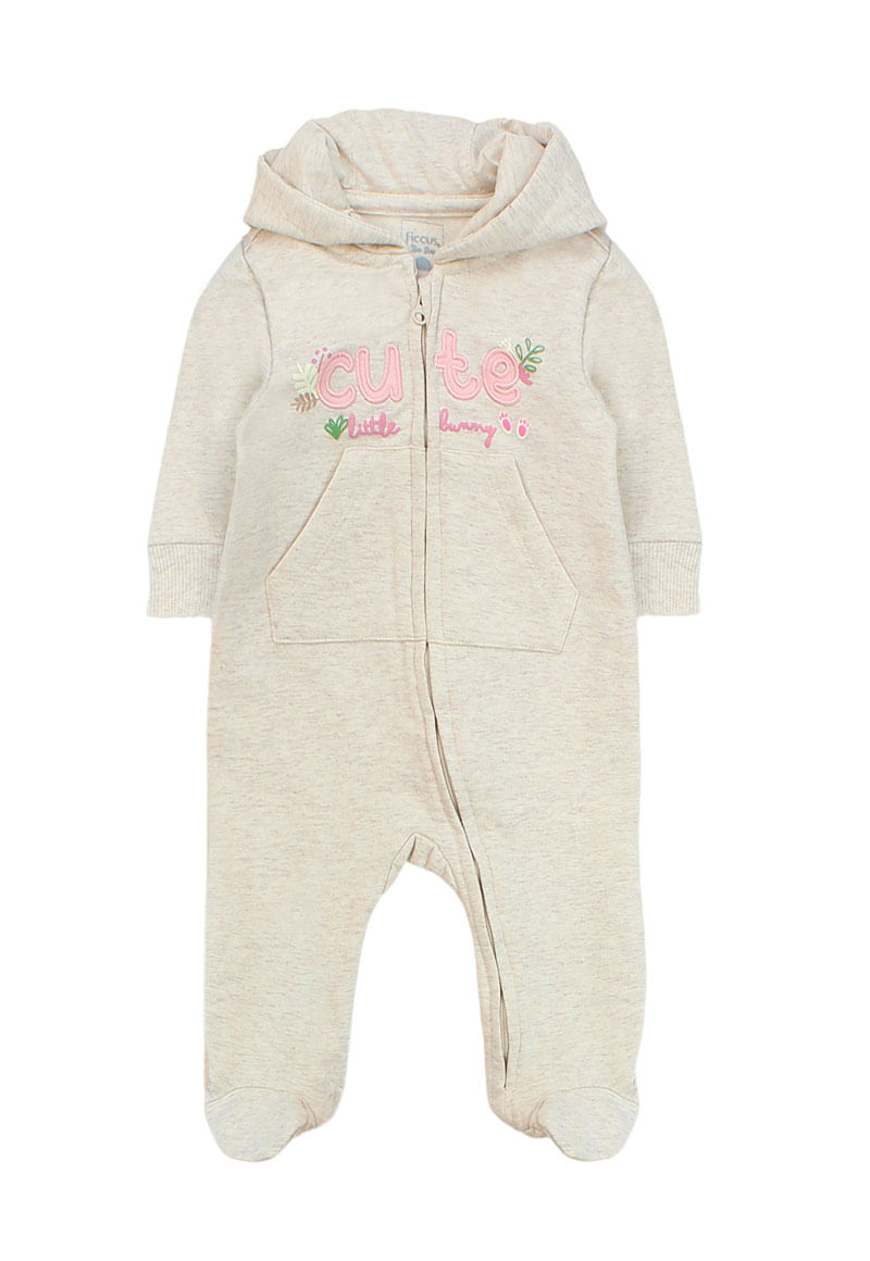 Enterito Niña Beige Melange