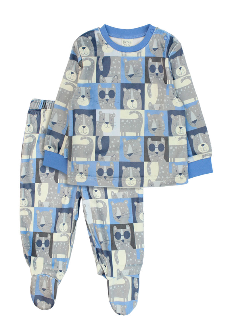 Pijama Niño Azul