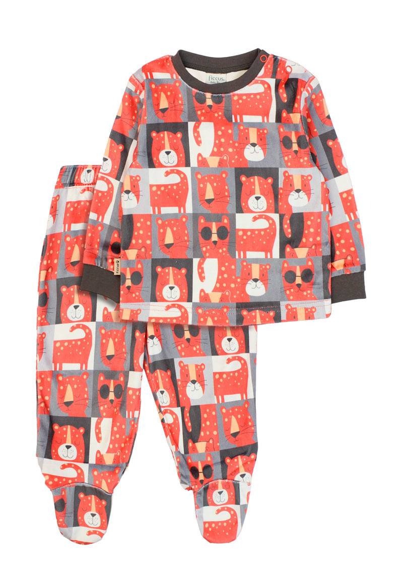 Pijama Niño Gris