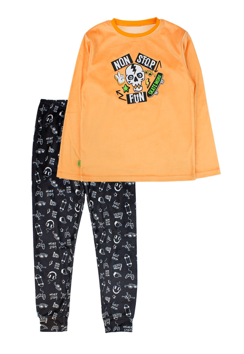 Pijama Niño Naranjo