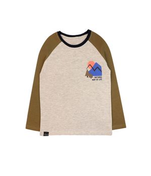 Polera Niño Gris Melange
