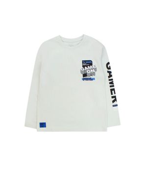 Polera Niño Gris Claro