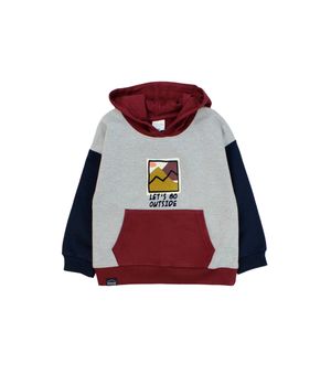 Polerón Niño Gris Melange