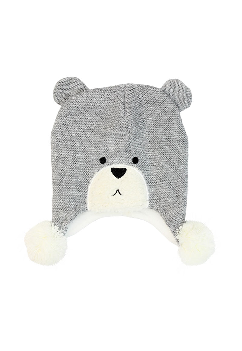 Gorro Niño Gris Melange
