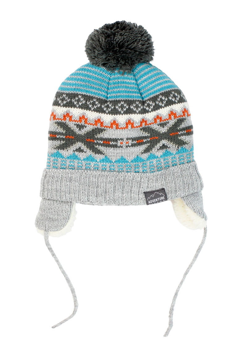 Gorro Niño Gris Melange