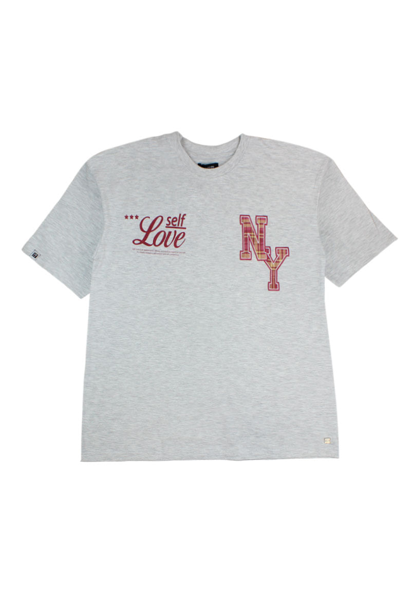 Polera Niña Gris Melange