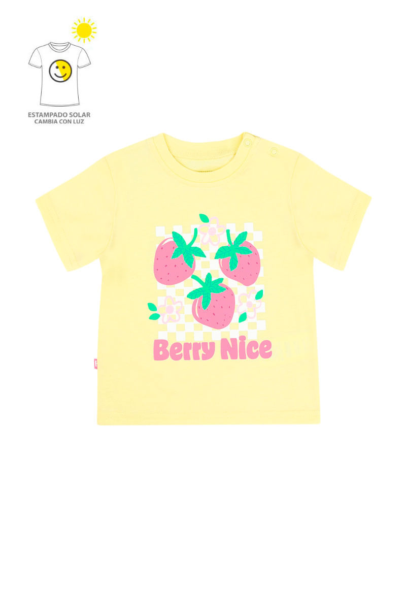 Polera Niña Amarillo Claro