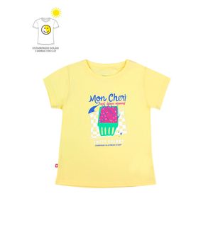 Polera Niña Amarillo Claro