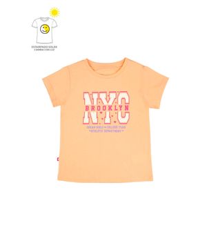 Polera Niña Naranjo Claro