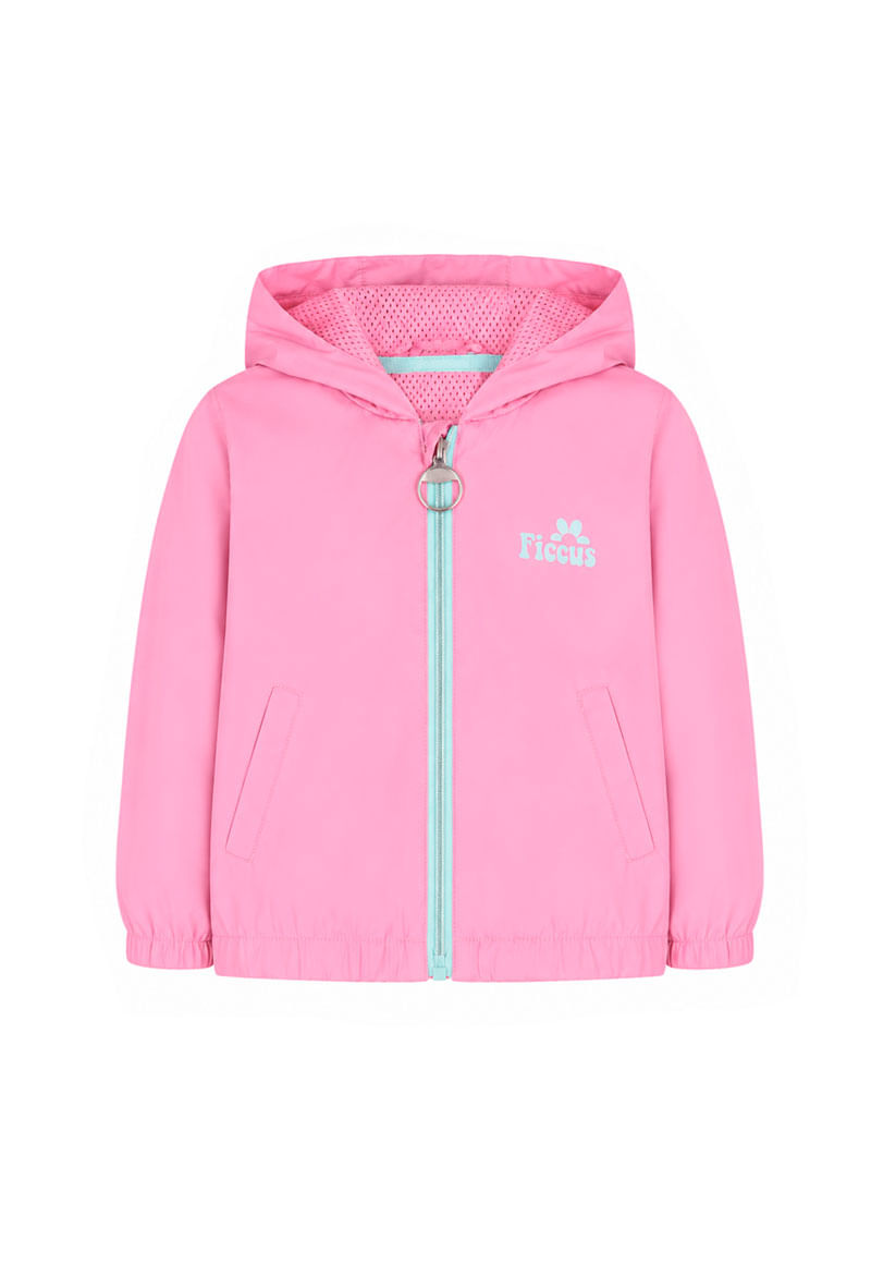 Cortaviento Niña Rosado