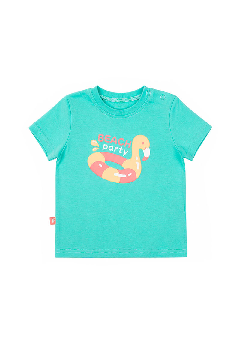 Polera Niña Turquesa
