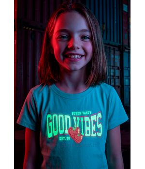 Polera Niña Turquesa