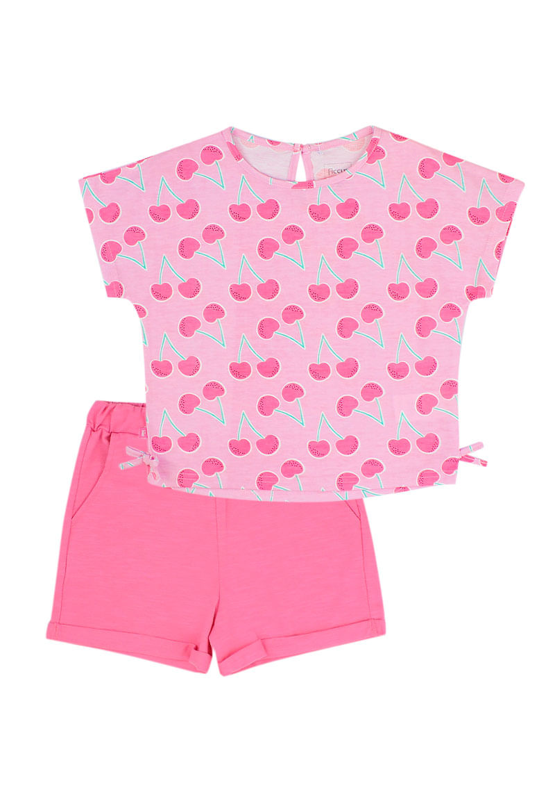 Conjunto Niña Rosado