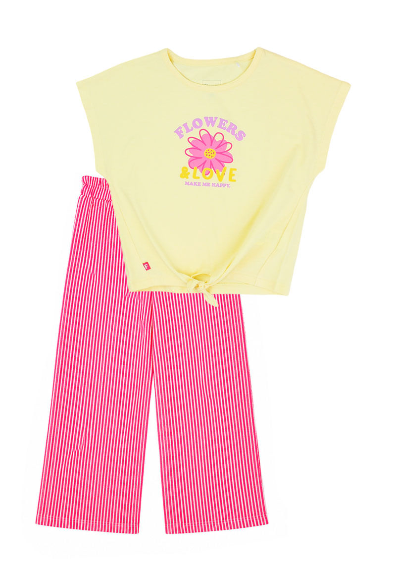 Conjunto Niña Amarillo Claro