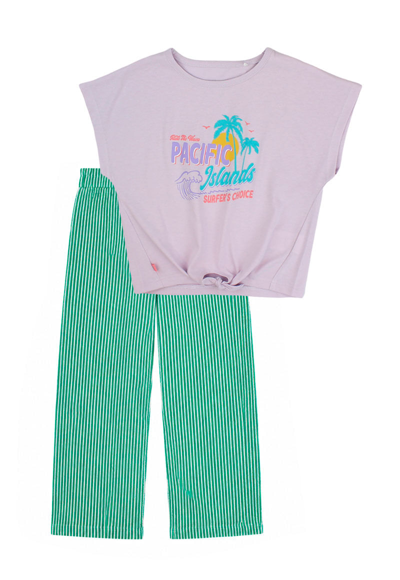 Conjunto Niña Rosado