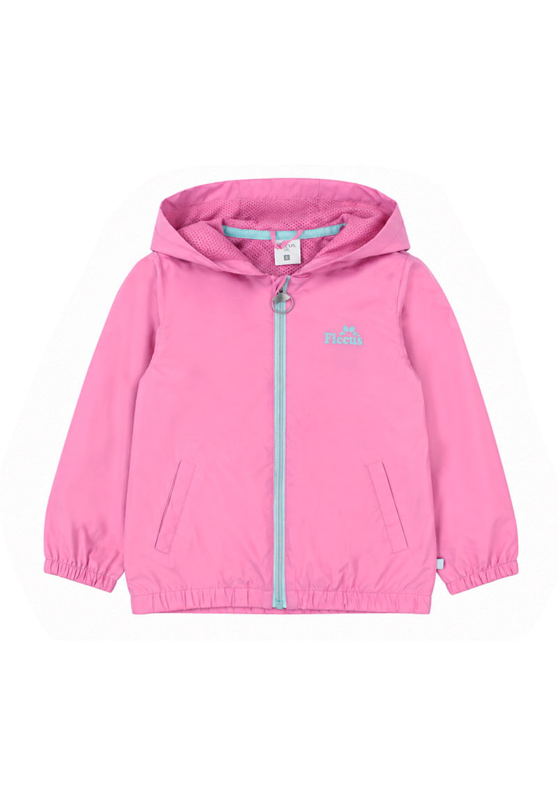 Cortaviento Niña Rosado