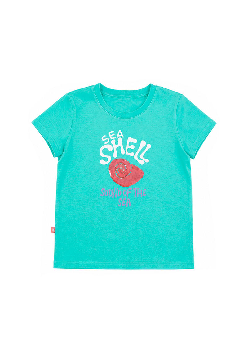 Polera Niña Turquesa