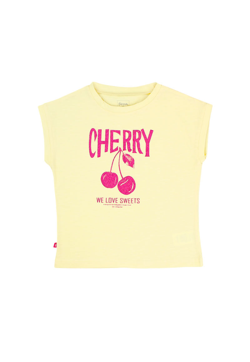Polera Niña Amarillo Claro