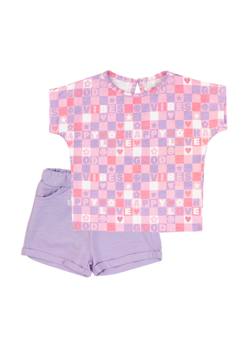 Conjunto Niña Lila