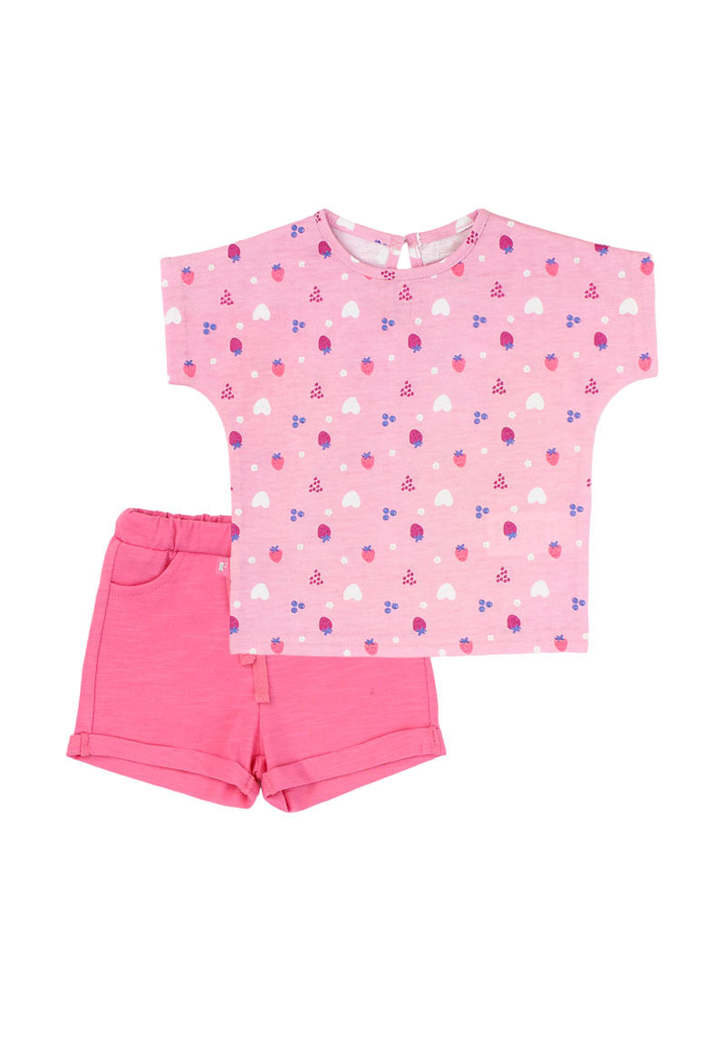 Conjunto Niña Rosado