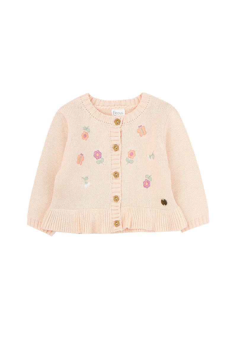 Chaleco Niña Coral Claro