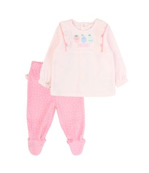 Conjunto Niña Rosado