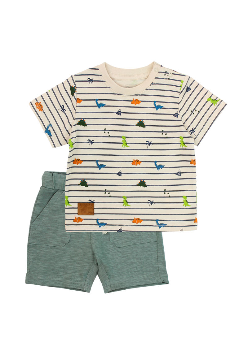 Conjunto beige de bebé niño