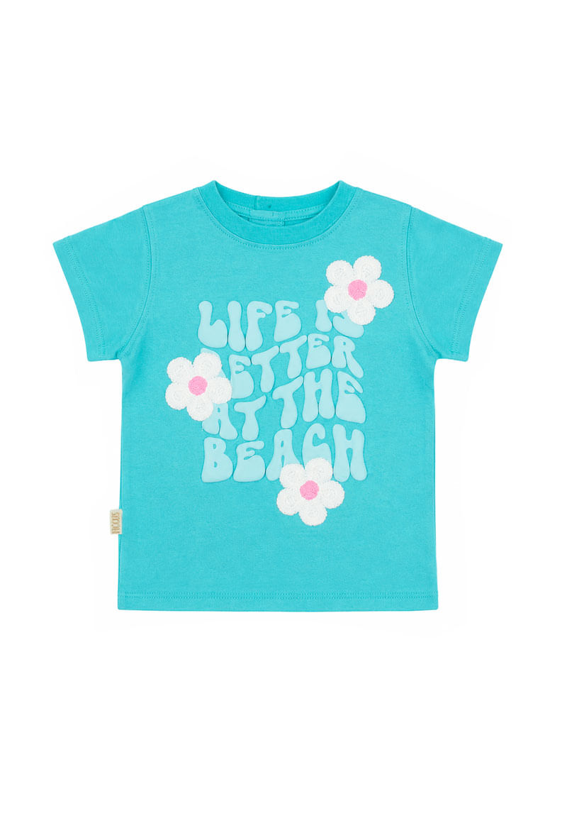 Polera Niña Turquesa