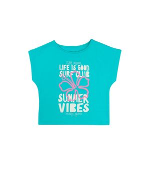 Polera Niña Turquesa