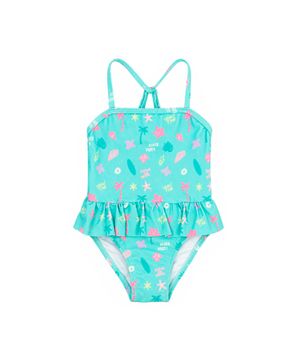 Traje de Baño Niña Turquesa