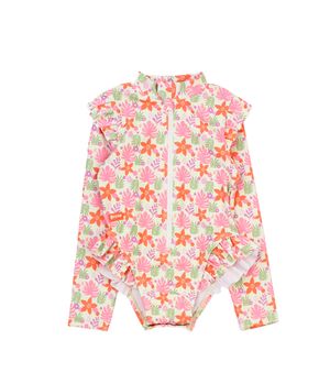 Traje de Baño Niña Off White