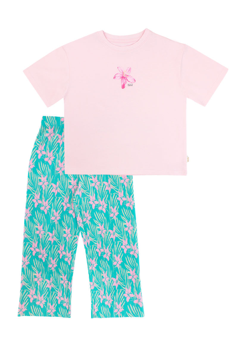 Conjunto Niña Rosado