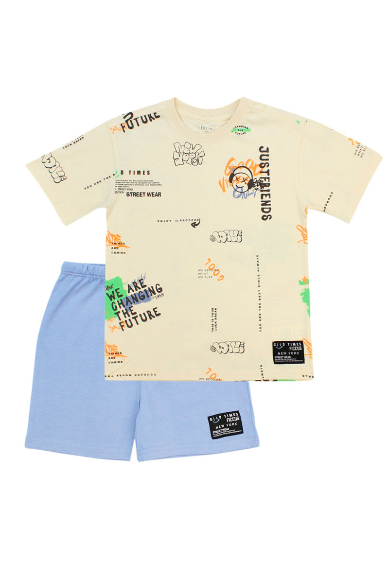 Pijama Niño Beige