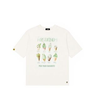 Polera Niña Crudo/Verde
