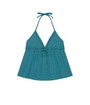 Polera Niña Turquesa