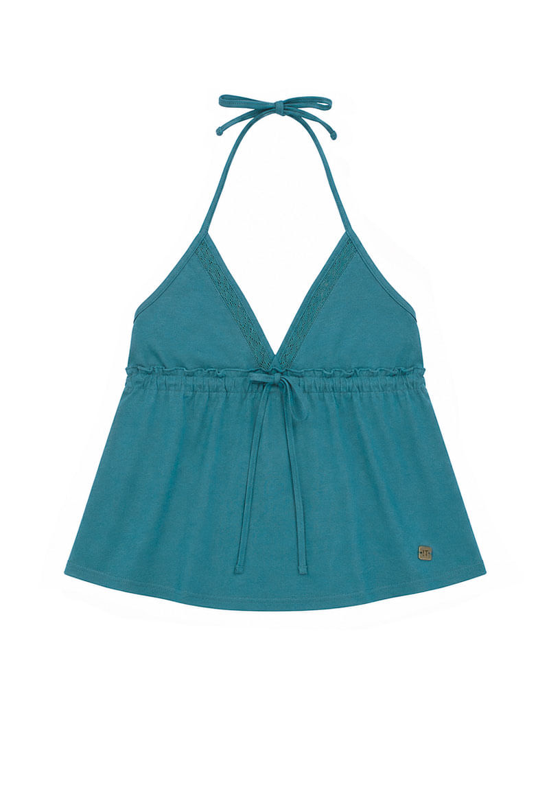 Polera Niña Turquesa
