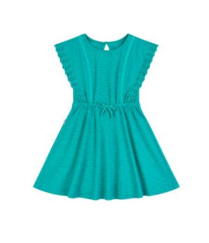 Vestido Niña Turquesa