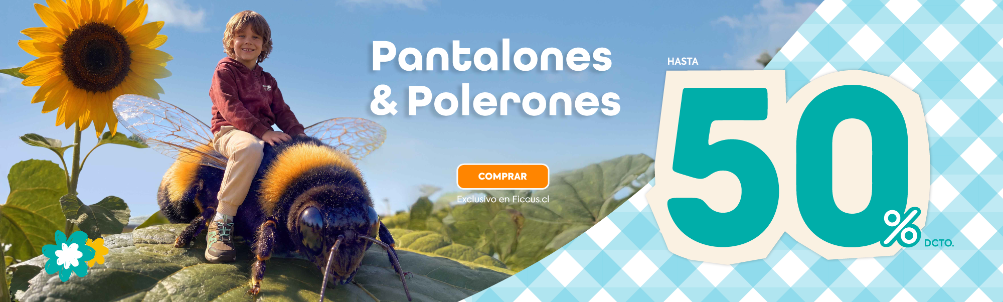 Polerones y pantalones 50% dcto
