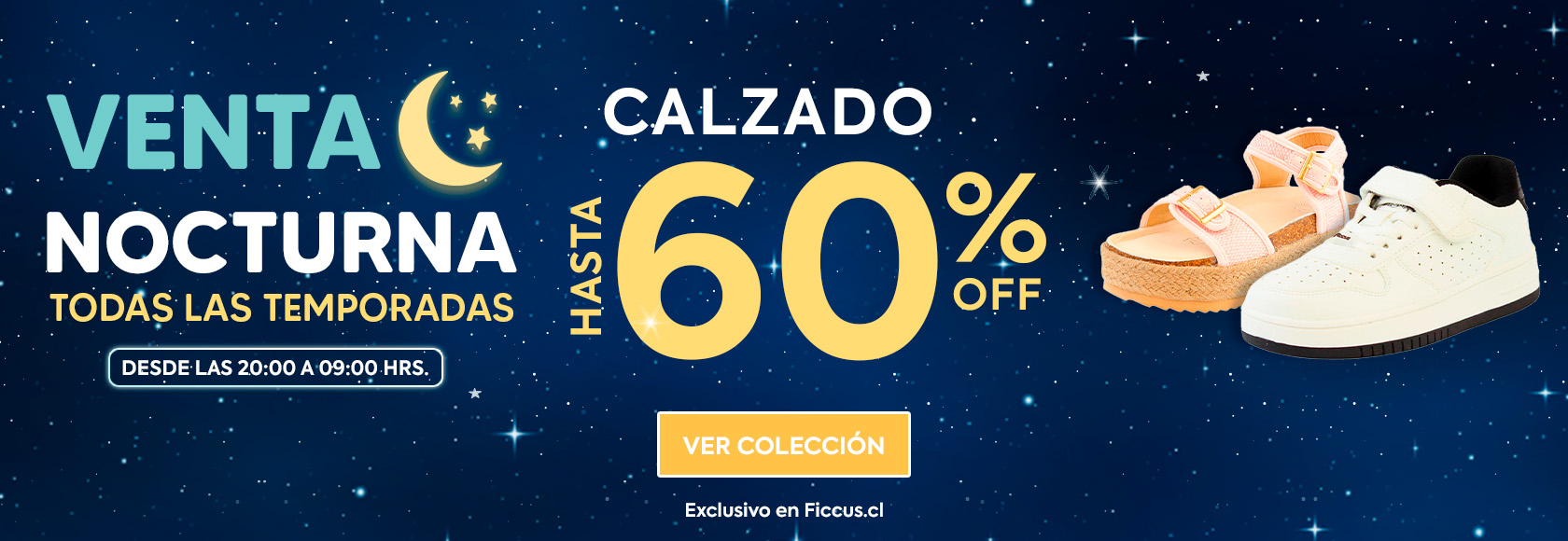 Venta nocturna Calzado 